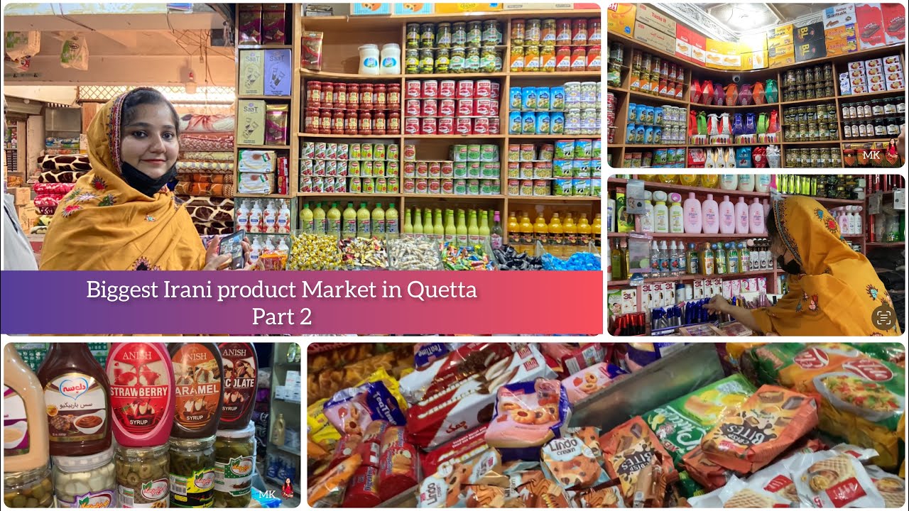 Biggest Irani product market in Quetta Barech Market part 2 YouTube