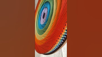 String Art ❤️ #artshorts #diyhomedecor #walldecor #threadart #diycraft #colorfulart