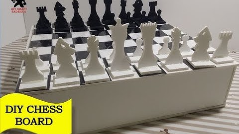 DIY CHESS BOARD & PIECES | FOAM BOARD PROJECT