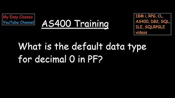 What is the default data type for decimal 0 in PF