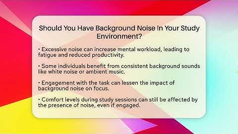 Should You Have Background Noise In Your Study Environment? - The Time Management Pro