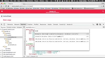 Searching .css for selector using Chrome DevTools