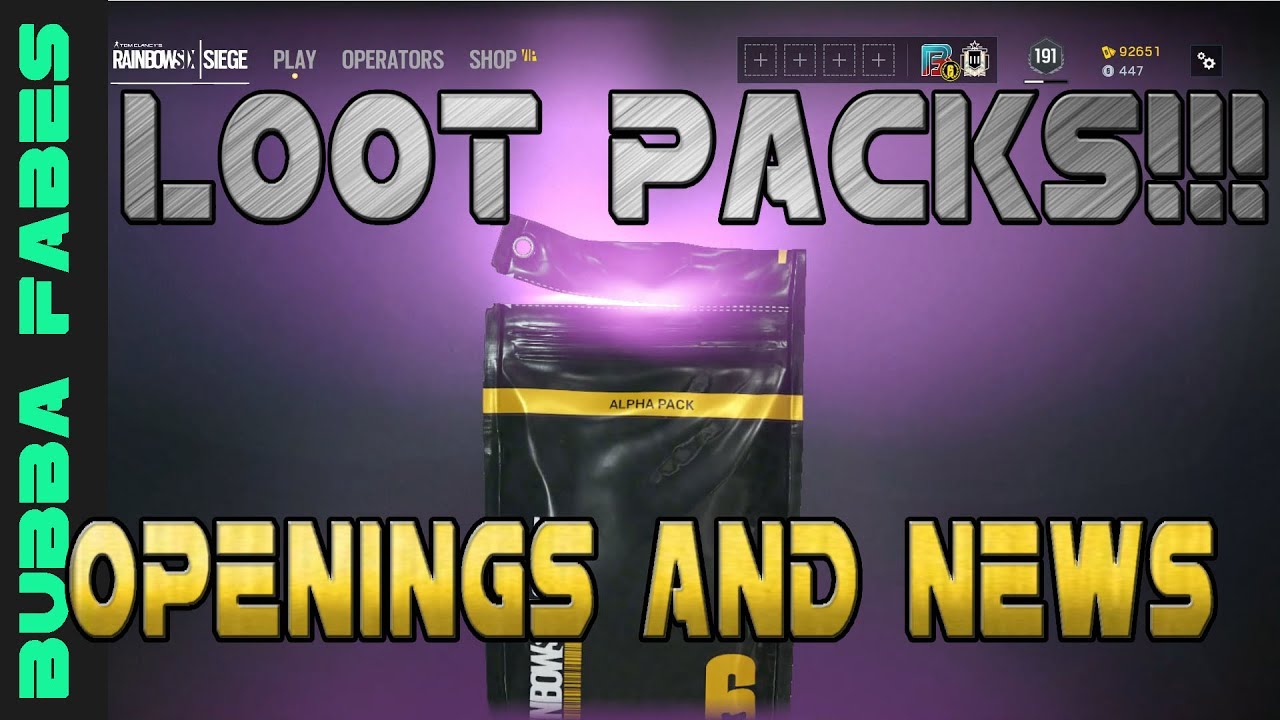 Bulk Box R6 Loot Packs! Openings and News! Rainbow six siege - YouTube