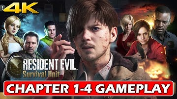 RESIDENT EVIL SURVIVAL UNIT Gameplay Walkthrough | Chapter 1-4 | iOS, Android (4K 60FPS)