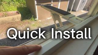 How to install an AC support bracket on a sliding window