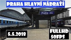 Vlaky - Praha hlavní nádraží - 5.5.2018
