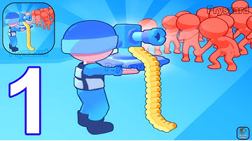 Mobile Defense - Gameplay Walkthrough Part 1 Tutorial Stickman Army Tower Zombie Defense (Android)