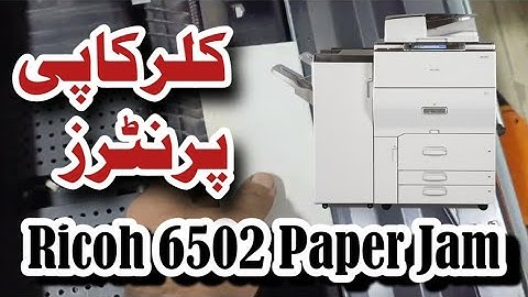 Ricoh 6502 Color Copier Paper Jam solve Problems Very Easy And 100% working