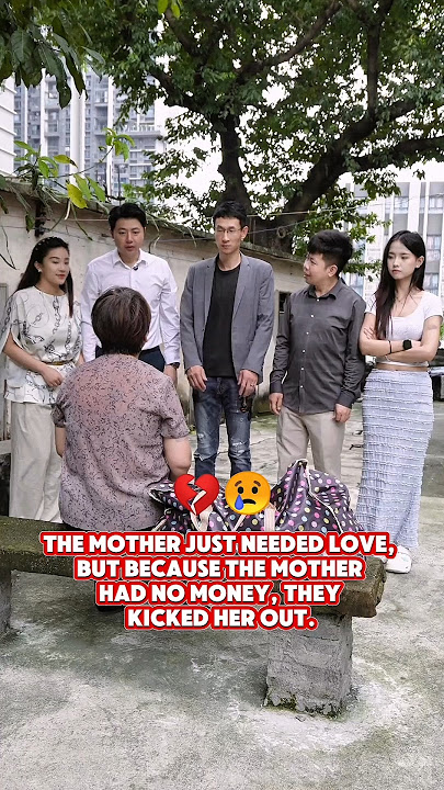 Mom only needs love from her three children 😢
