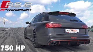 750 HP Audi RS6 4.0 TFSI V8 Quattro PP Performance 1/2 Mile Drag Race