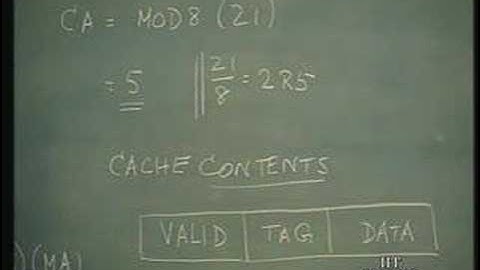 Lecture - 17 Cache Organization