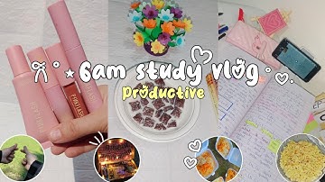 6am morning routine + productive study vlog|hectic uni days🏢,unboxing 🗃 #studymotivation