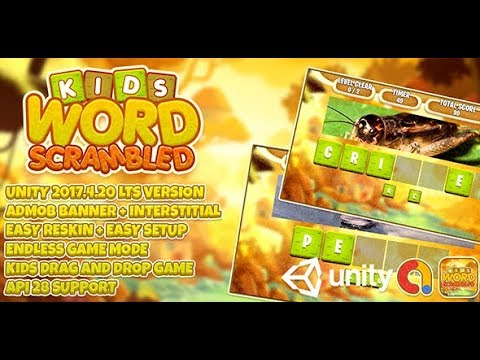 Kids Word Scrambled Unity Sell Source Code : Kids Unity3d Game Source ...
