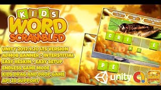 Kids Word Scrambled Unity Sell Source Code : Kids Unity3d Game Source Code Download