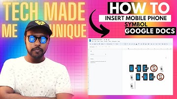 How to insert mobile phone symbol In Google Docs