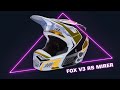 Casco fox v3 rs mirer bianco nero