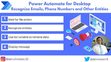 Recognize Emails, Phone Numbers and Other Entities in Power Automate for Desktop