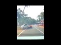 Stupid nano driver overtaking on a curve causes accident