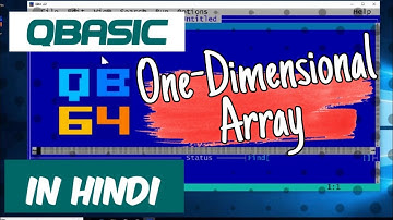 One Dimensional Array - Qbasic