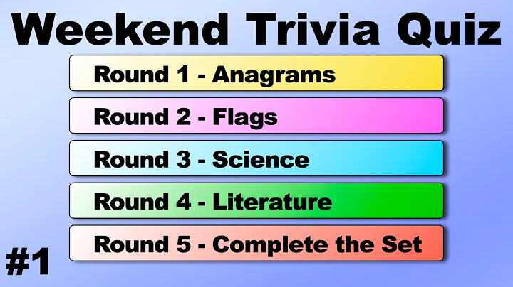 WEEKEND TRIVIA QUIZ!  50 quiz questions to test your general knowledge!