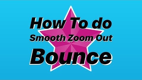 Videostar Tutorial - Smooth Zoom out Bounce🔥⚡️