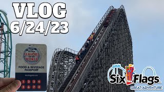 New Flavors of the World at Six Flags Great Adventure! | Vlog 6\/24\/23
