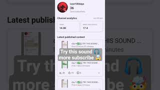 Day41 TRY THIS SOUND 🎧 more subscribe #1000subscriber#day#challenge#subscribe#shorts