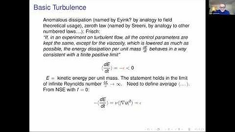TURW01 | Prof. Peter Constantin | Remarks on Navier-Stokes and Euler equations