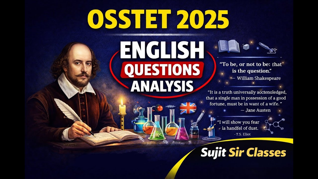 OSSTET 2025 English Answer Key | Detailed Analysis for Paper 1 Set C | 