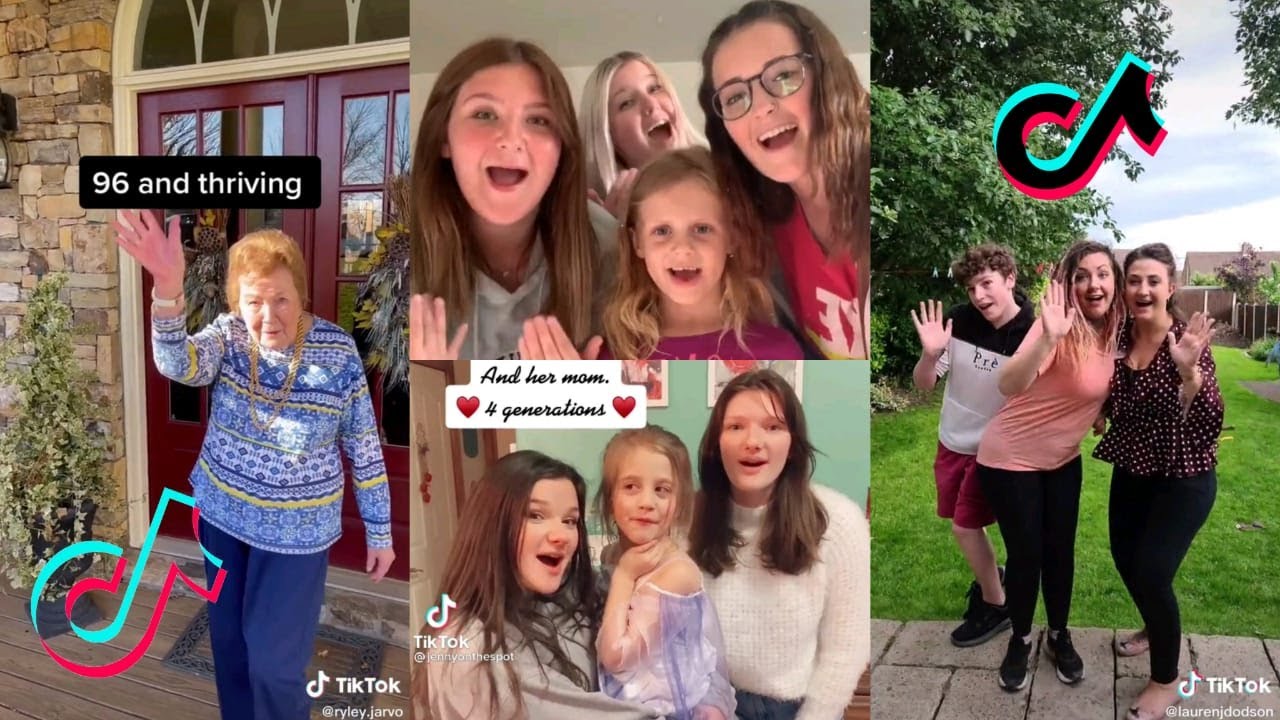 Generations Tik Tok Challenge - Hi Mom👨‍👩‍👧‍👧🥰 ~ tiktok compilation family