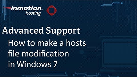 Modifying Your Hosts File