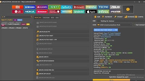 OPPO F7 (CPH1819) Remove Password And FRP WIth Unlock Tool | Switch Factory Reset Allah Hoo Software