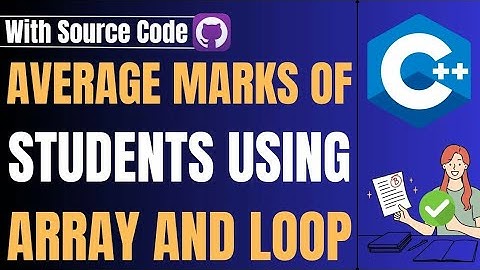 Write a C++ Program to Find the average Marks | C++ Projects