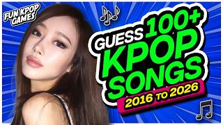 ⭐️ 👑 GUESS 100+ KPOP SONGS FROM 2016 TO 2026 | KPOP QUIZ - FUN KPOP GAMES 2026 screenshot 1