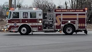 PG County Fire & EMS  Engine 805 Responding