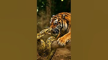Tiger vs Python: Epic Jungle Battle for Survival! 🐅🐍🌿