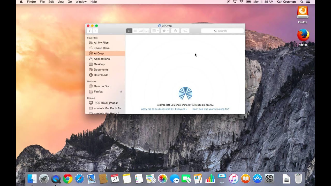 airdrop from iphone to macbook