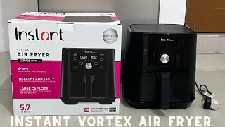 Instant Vortex AIR FRYER (unboxing and tried cooking fries)