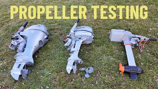 Propeller Testing - Torqeedo 1103, Honda 6HP (BF6) & Honda 10HP (BF10) on a Excel Ventura 290 SIB