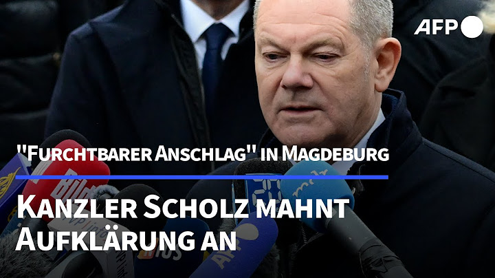 "Furchtbarer Anschlag" in Magdeburg: Scholz mahnt Aufklärung an | AFP