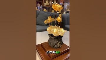Chậu sen dát vàng 24K  #quatangdatvang #phongthuy #quatangcaocap #quatangcuocsong  #quatangkhachhang