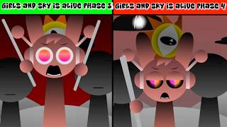 Incredibox Sprunki : Girls and Sky is Alive Phase 3 Vs Phase 4 New Update #sprunki #incredibox