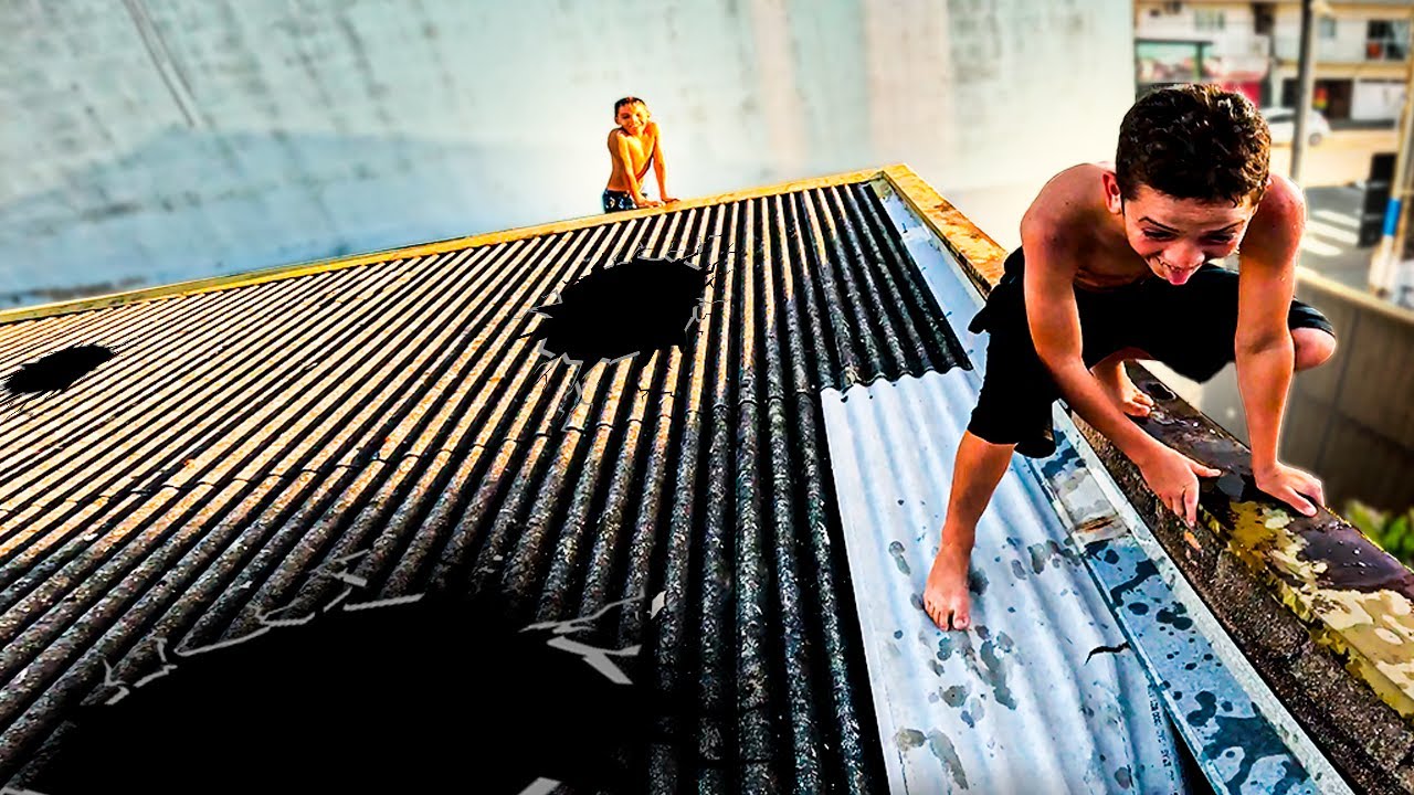 ELES DESTRUÍRAM O TELHADO DA MINHA CASA DE NOVO