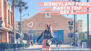 Disneyland Paris March Trip Day 2 | The Day Before The Parks Closed