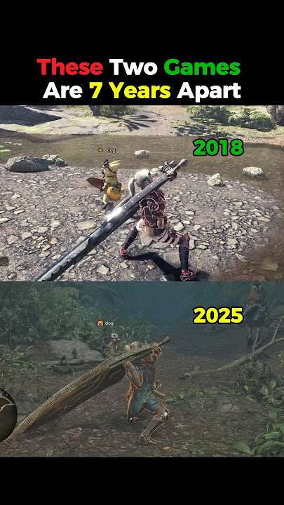 These Two Games Are 7 Years Apart - Monster Hunter Wilds