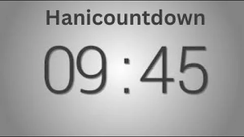 9 Minutes 45 seconds countdown Timer   Beep at the end   Simple Timer nine min forty five sec