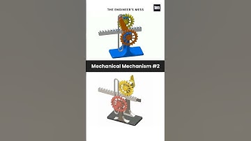 Rack and Pinion Mechanism 🧐 #rackandpinion #mechanism #mechanical #3dmodeling #engineering #shorts