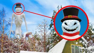 Giant Siren Head Snowman in RAD DAD's House & More! | Scarier Than Siren Head