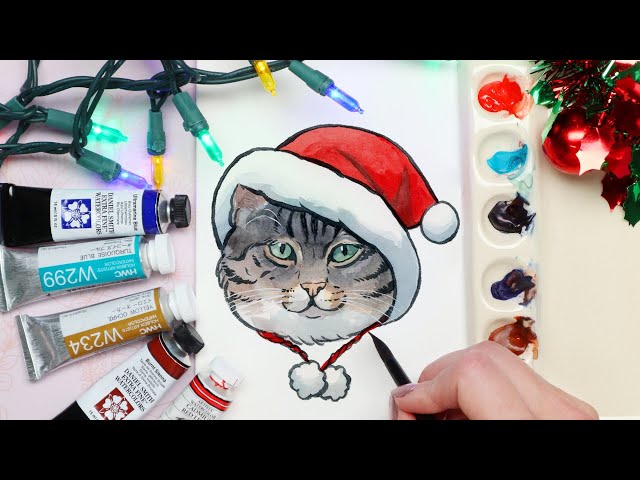 Meow-y Christmas Stencil by Studior12 DIY Cat Lover Holiday 