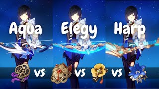 Yelan Build Comparison - Emblem vs HoD/Tenacity/Nobless | Aqua Simularca vs Elegy
